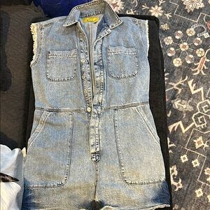 Denim Sleeveless Romper
